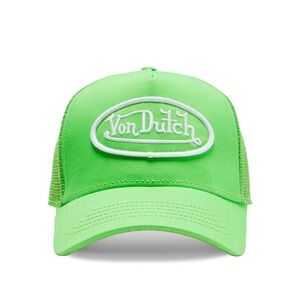 Von Dutch Lime Snapback Trucker Hat Mesh Back Adjustable Cap One Size NWT New